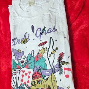 Mardi Gras -Krewe of Belle- T-Shirt Size XL Preowned Condition